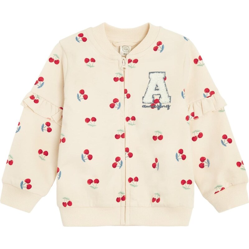 Cool Club Mikina béžová / zelená / červená / biela 65773598