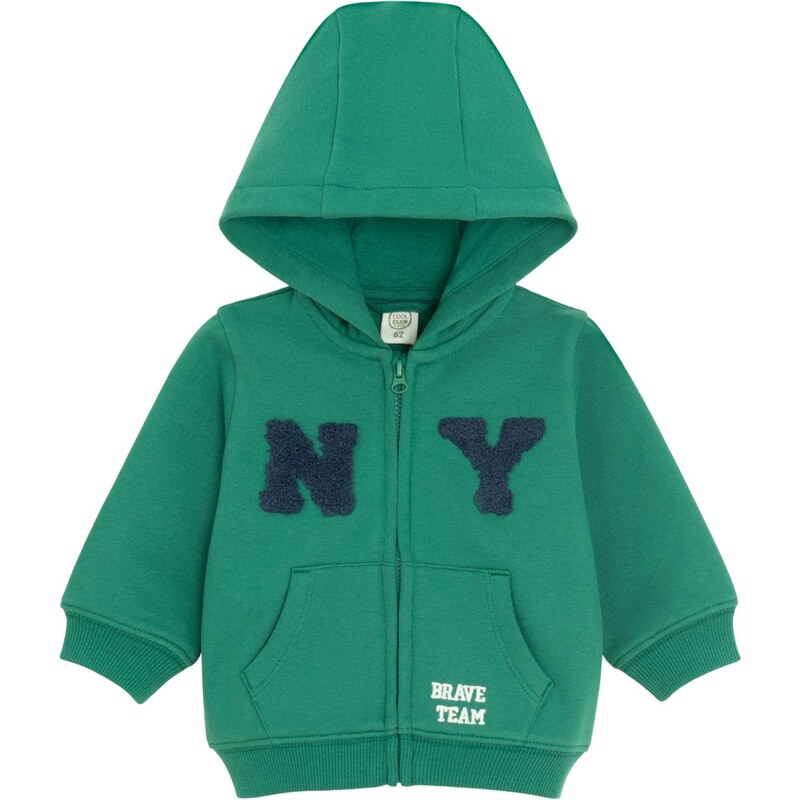 Cool Club Tepláková bunda námornícka modrá / zelená / biela 65663090