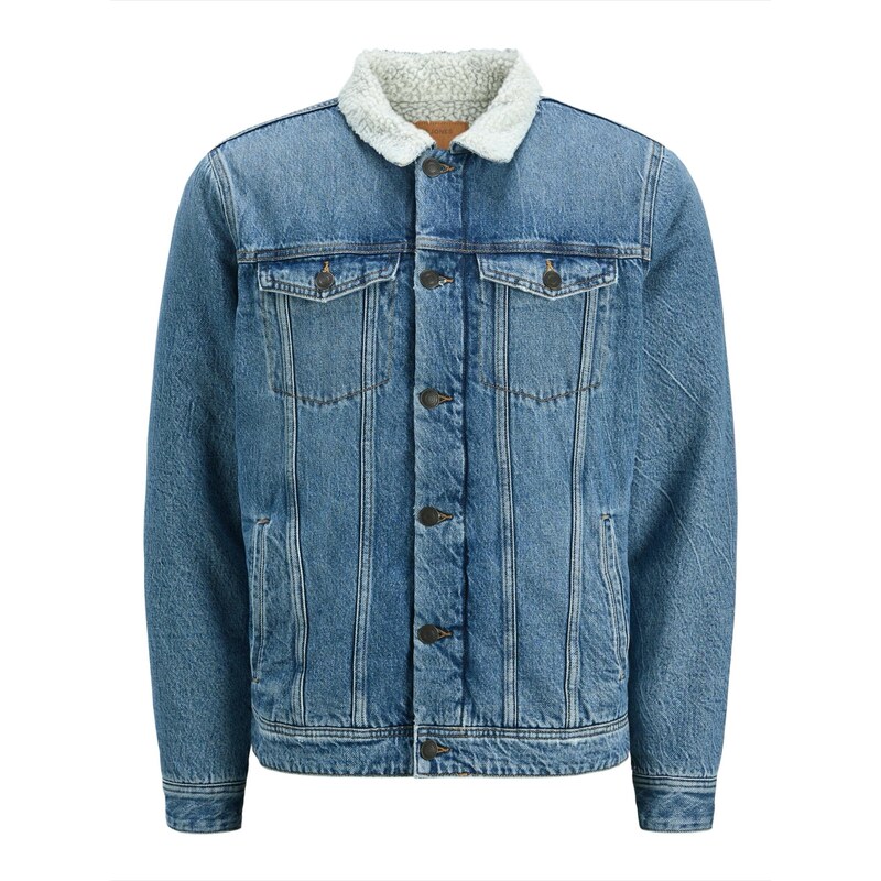 JACK & JONES Prechodná bunda JJIjean modrá denim 65664528