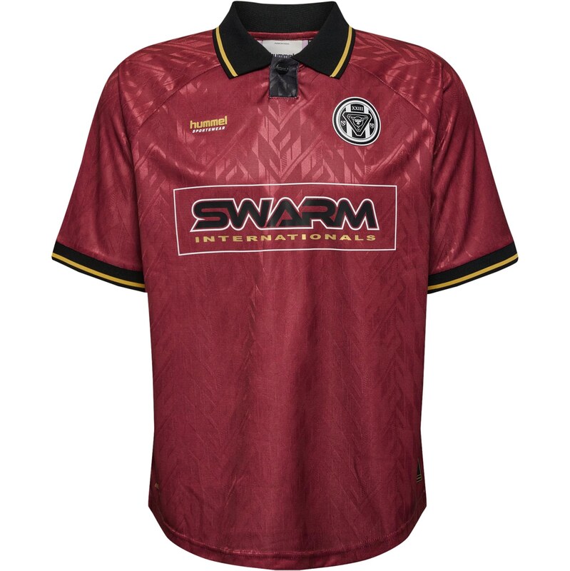 Hummel Dres Bay žltá / burgundská / čierna / biela 65485209