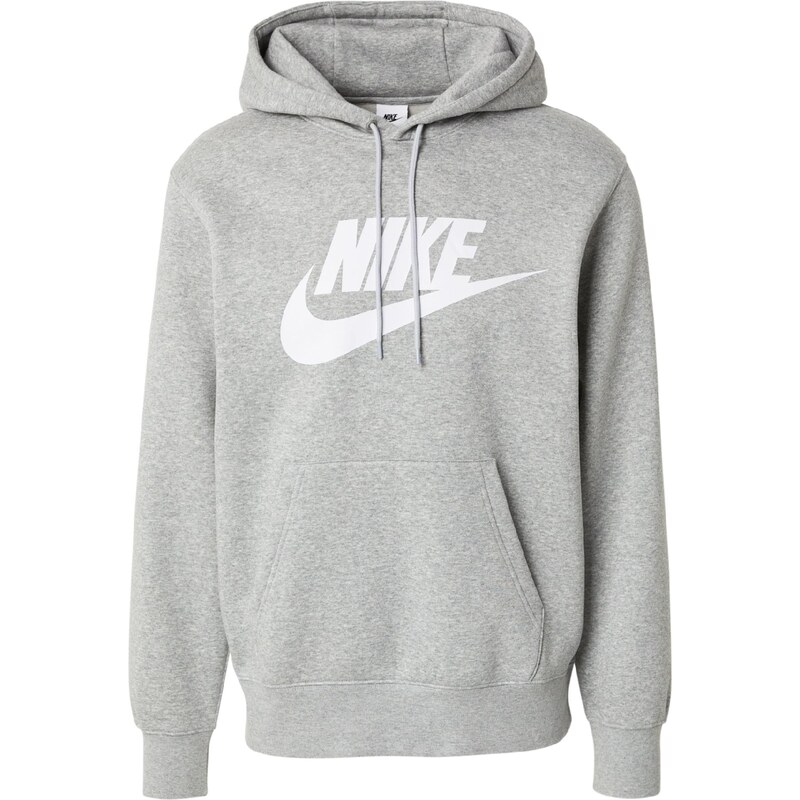Nike Sportswear Mikina CLUB sivá melírovaná / biela 65619610