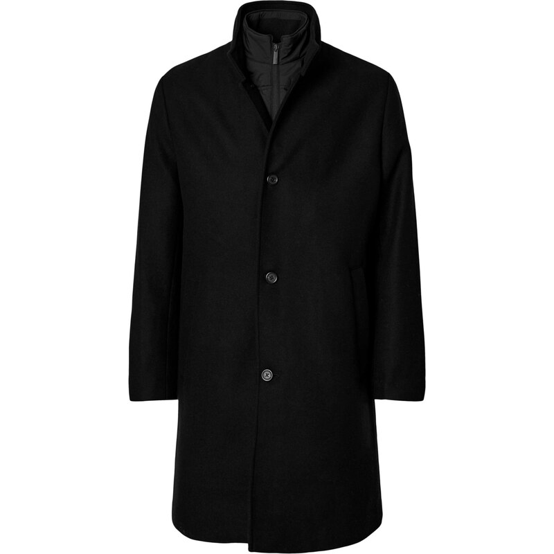 SELECTED Prechodný kabát SLHRAINAR čierna 65795511