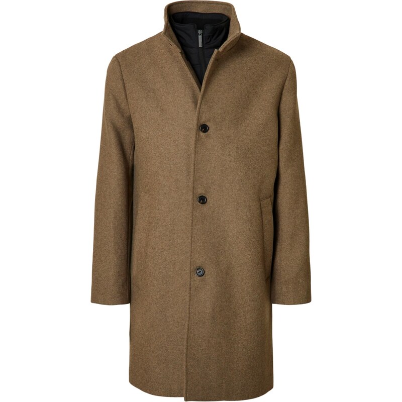 SELECTED Prechodný kabát SLHRAINAR tmavošedá 65795590