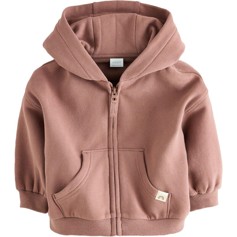 Next Tepláková bunda hnedá 65882798