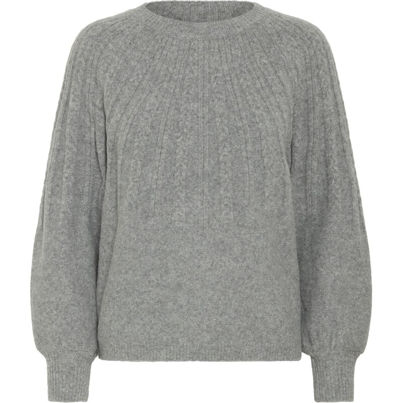 b.young Sveter BYMagge sivá melírovaná 65893422