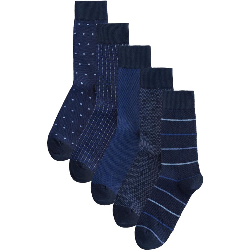 Next Ponožky námornícka modrá / svetlomodrá / tmavomodrá 65394694