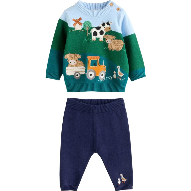 Next Set námornícka modrá / svetlomodrá / zelená / smaragdová 65887537