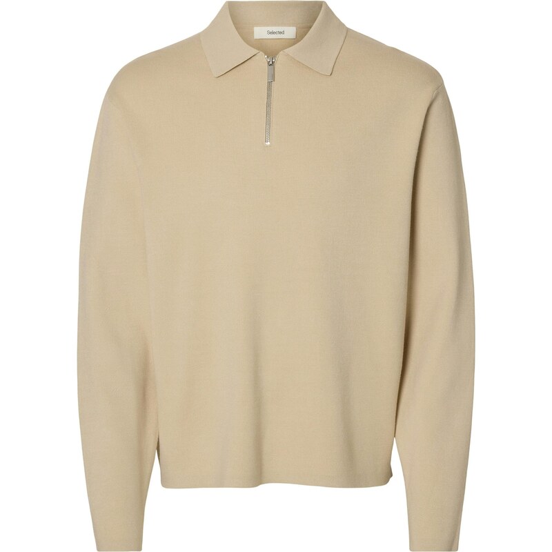 SELECTED Sveter SLHTeller piesková 66009129