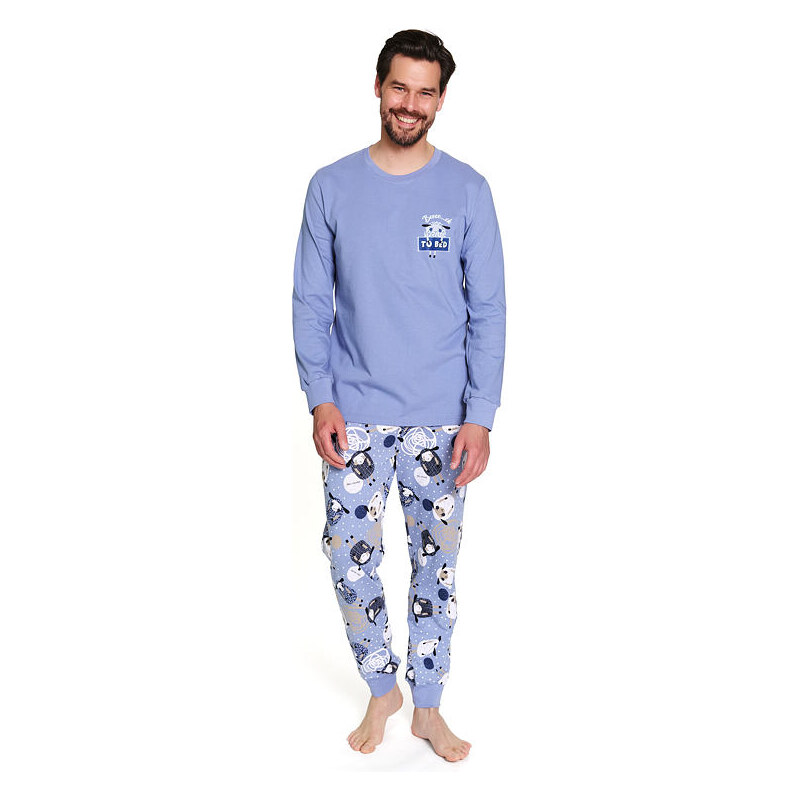 DN Nightwear Pánske pyžamo Sheep Back to bed modré 65476917