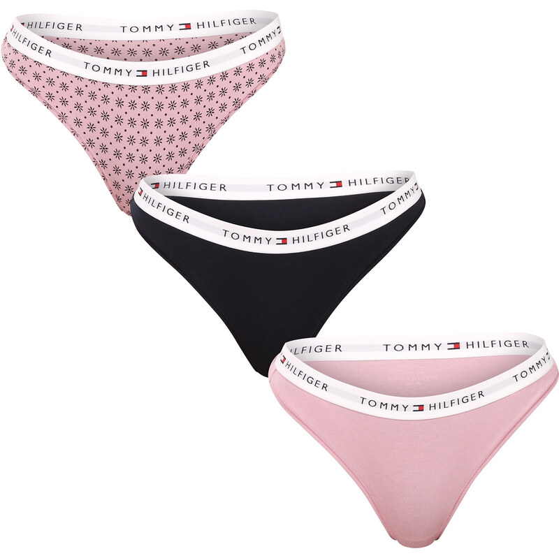 3PACK dámske tangá Tommy Hilfiger viacfarebná (UW0UW05530 0WI) 65407962