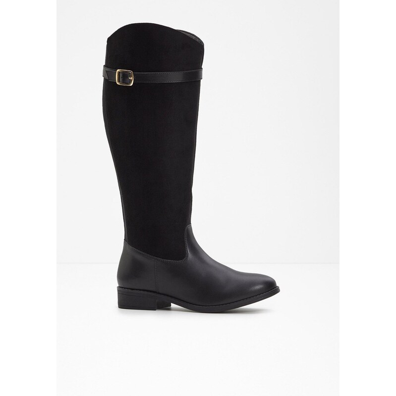 bonprix Čižmy so širokou sárou, farba čierna 65409092
