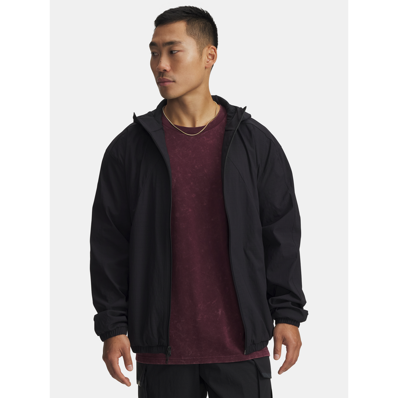 Mens Under Armour UA Unstoppable Txt Woven Jacket Jkt-BLK - Mens 65459184