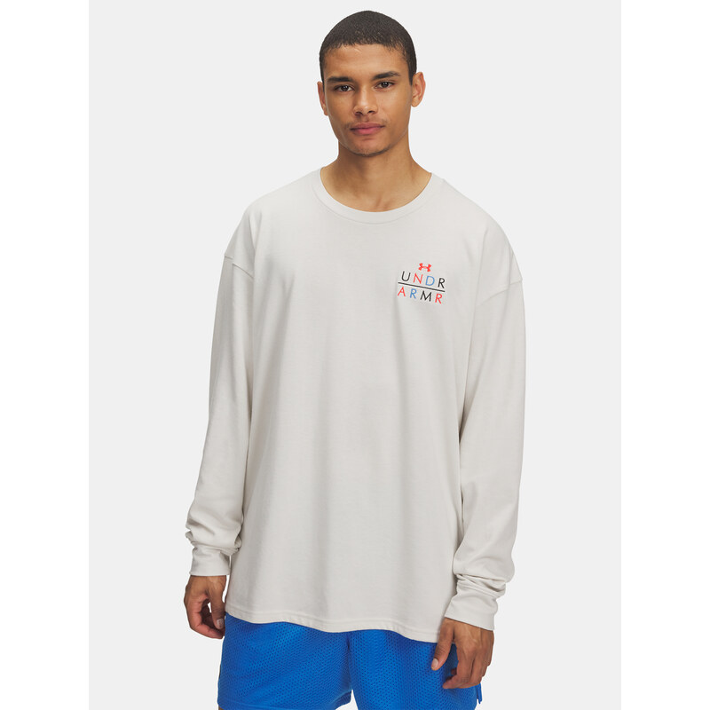 Mens Under Armour UA HWT MODERN SPORT OS LS-WHT T-Shirt - Mens 65459223