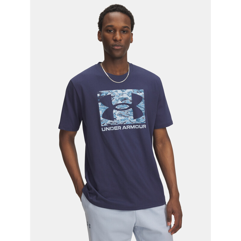 Mens Under Armour UA ABC CAMO BOXED LOGO SS-BLU T-Shirt - Mens 65459253