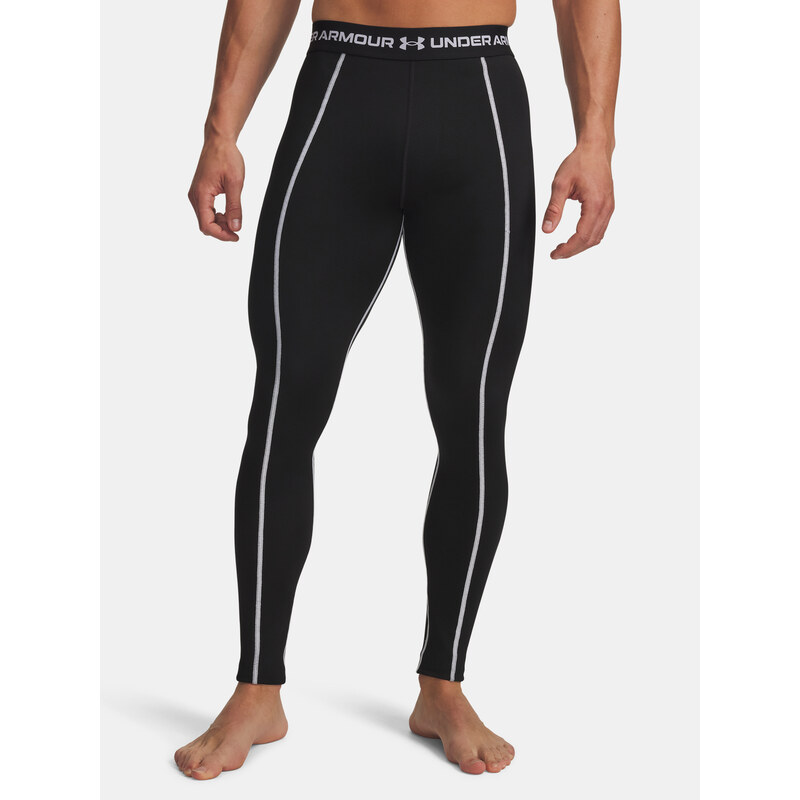 Mens Under Armour Cold Weather Grid Leggings-BLK - Mens 65459297