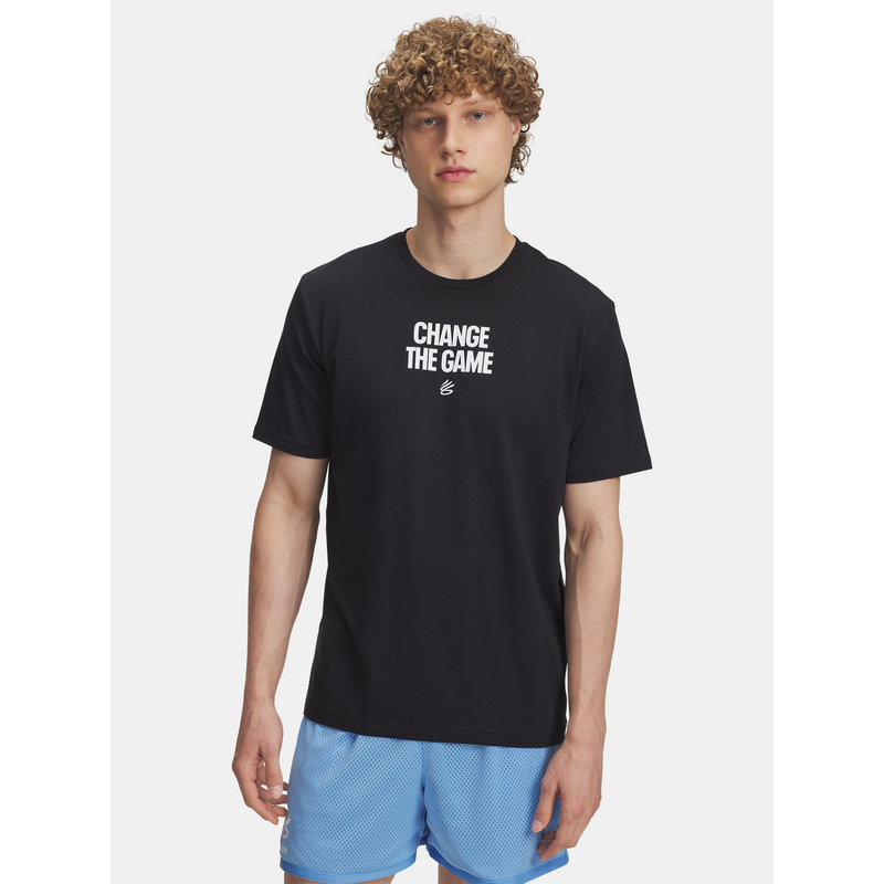 Mens Under Armour Curry Playable Tee 1-BLK T-Shirt - Mens 65459342