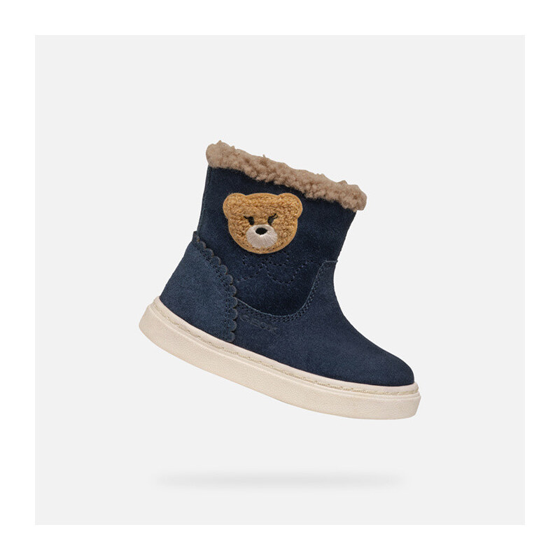 Tmavomodré dievčenské zimné topánky Geox Nashik 65410453