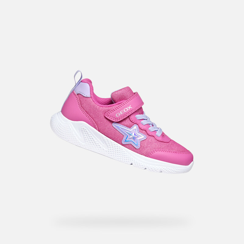 Pink Girls Sneakers Geox Sprintye - Girls 65410510