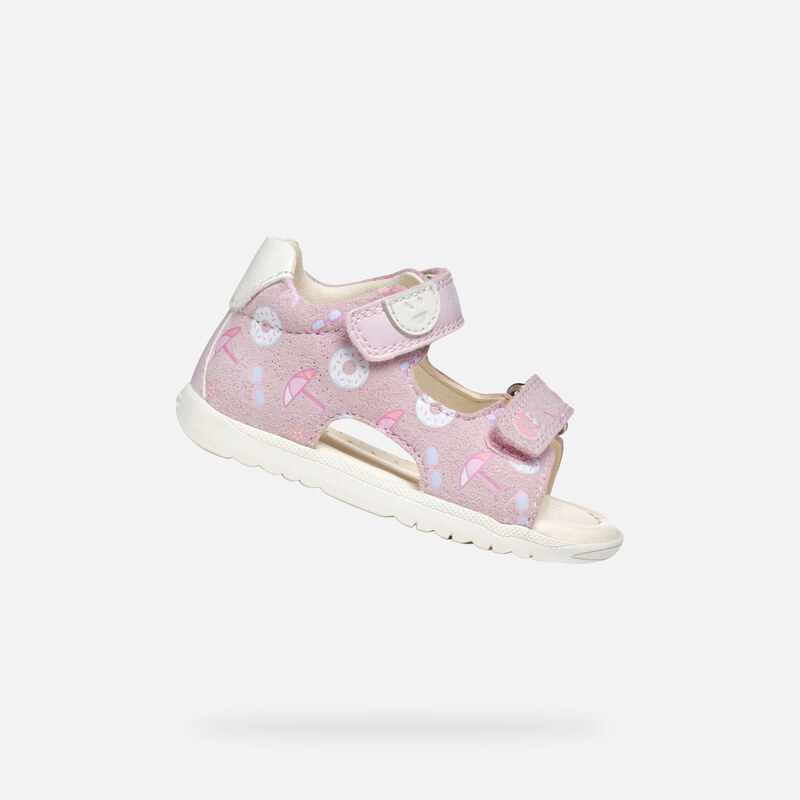 Girls First Steps Geox Macchia Pink - Girls 65410544