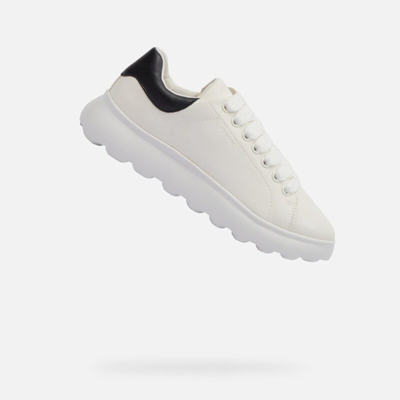 White Girls Geox Puffypop Sneakers - Girls 65410613