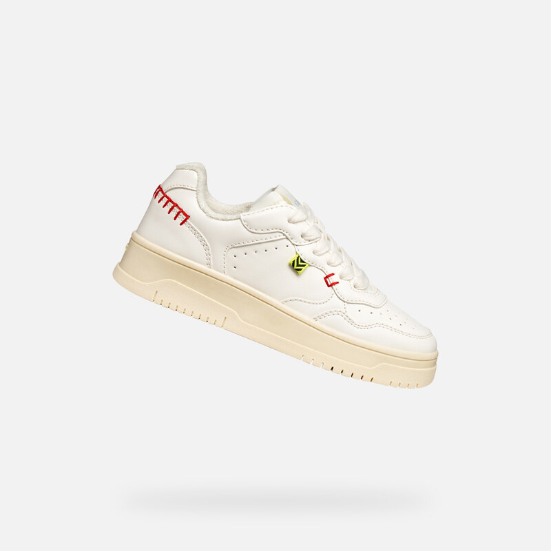 Cream Girls Sneakers Geox Lestrella - Girls 65410630