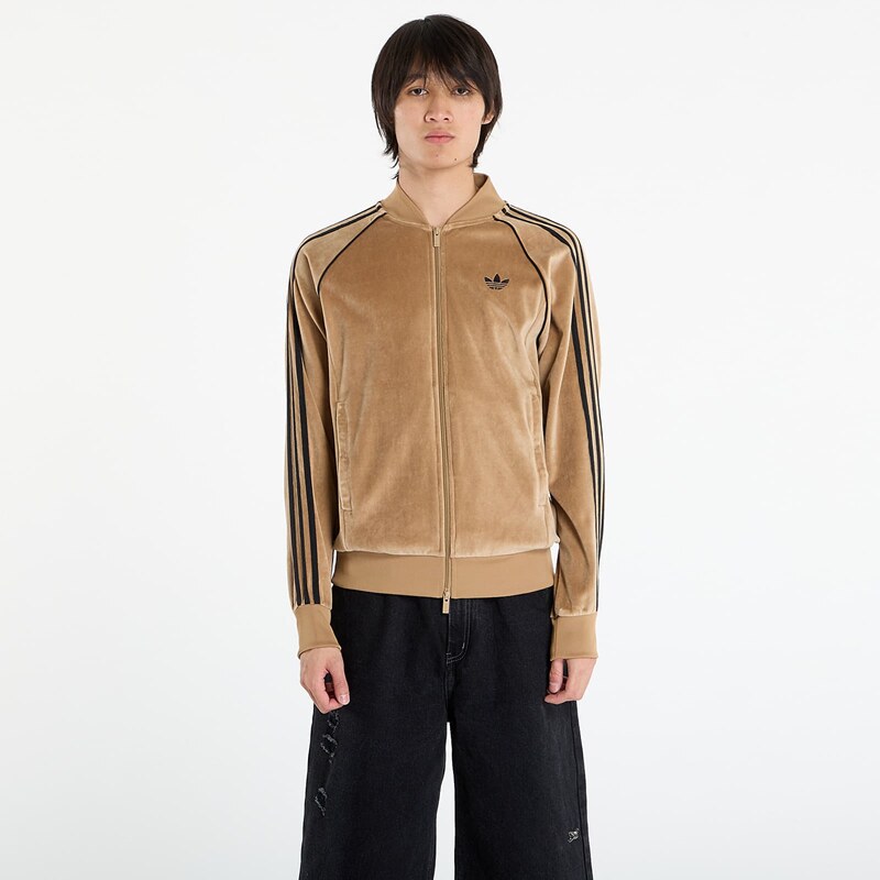 adidas Originals Mikina adidas SST Adicolor velour Tracktop Cardboard 65410235