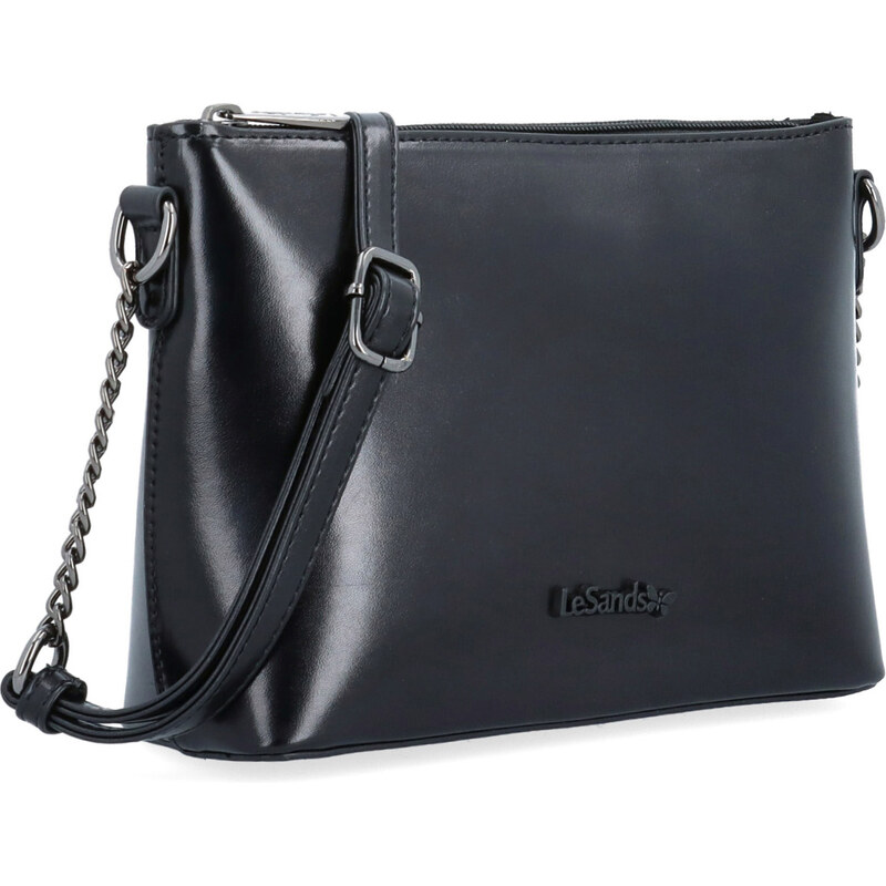 Kabelka zo syntetickej kože crossbody Le Sands čierna 4379 C 65411233