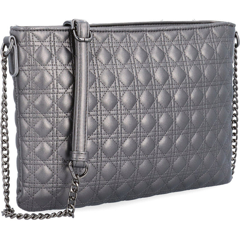 Kabelka zo syntetickej kože crossbody Le Sands strieborná 4376 TI 65411238