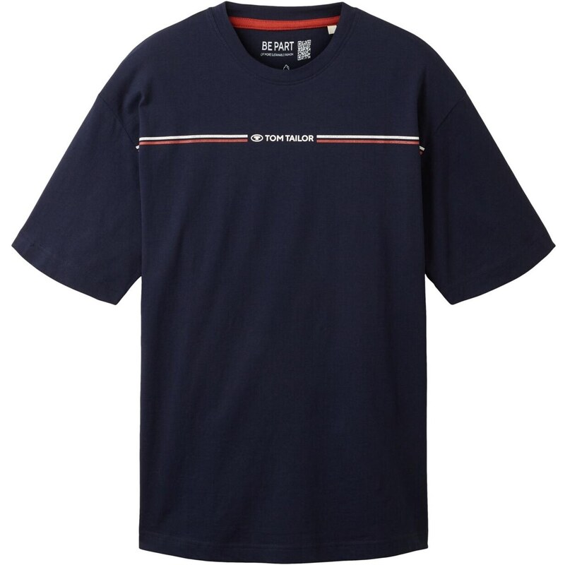 TOM TAILOR Tričko námornícka modrá / červená / biela 44101892