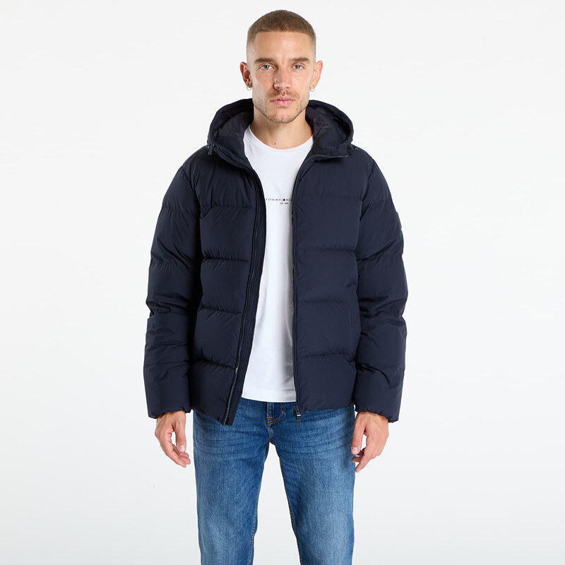 Bunda Tommy Hilfiger Water Repellent Down Hooded Puffer Jacket Navy M 65411859