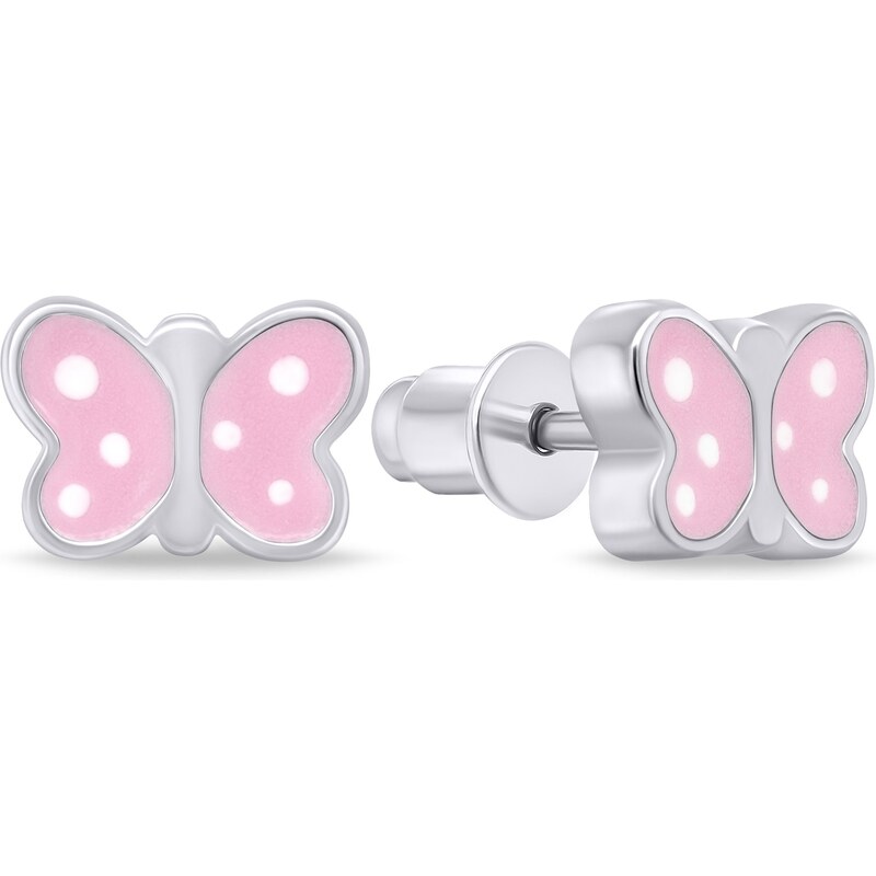 Brilio Silver Krásne strieborné náušnice Motýliky EA1081WP 66591284