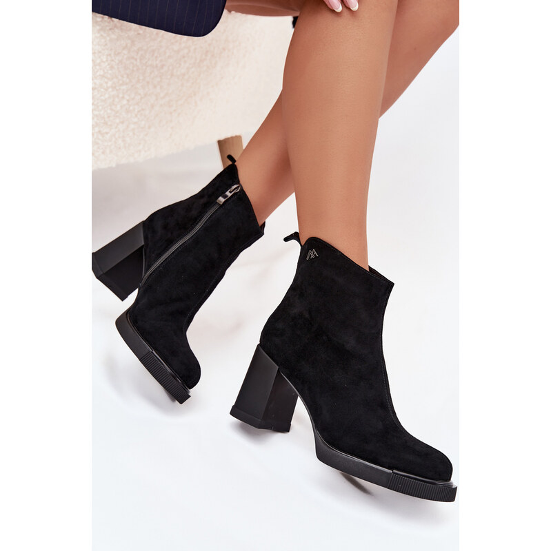 Semišové kožené dámske členkové čižmy Vinceza 65540666