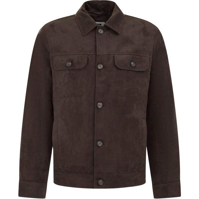 WE Fashion Prechodná bunda tmavohnedá 65415065