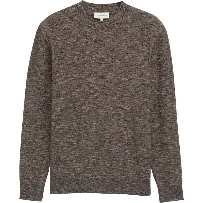 TOM TAILOR Sveter hnedá melírovaná 65475348