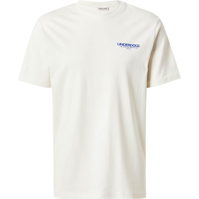 Only & Sons Tričko krémová / námornícka modrá / oranžová 65560016