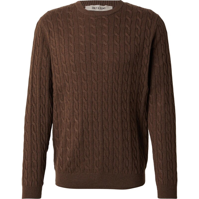 Only & Sons Sveter LOUI čokoládová 65861854