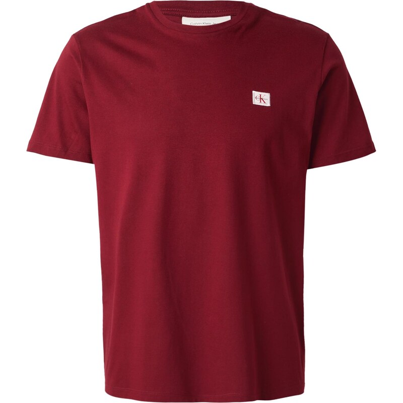 Calvin Klein Jeans Tričko bordová / biela 65415679