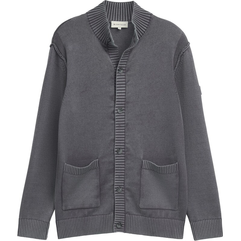 TOM TAILOR Kardigán tmavosivá 65475352