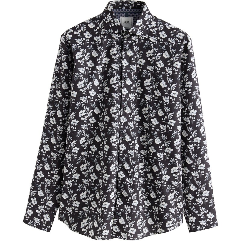 Next Košeľa čierna / biela 65661895