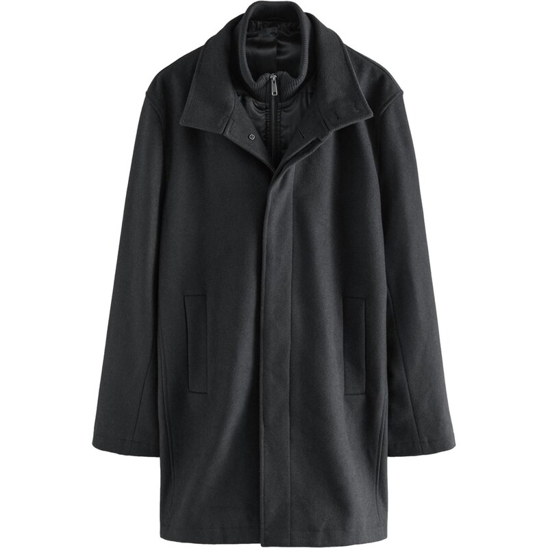 Next Prechodný kabát čierna 65792601