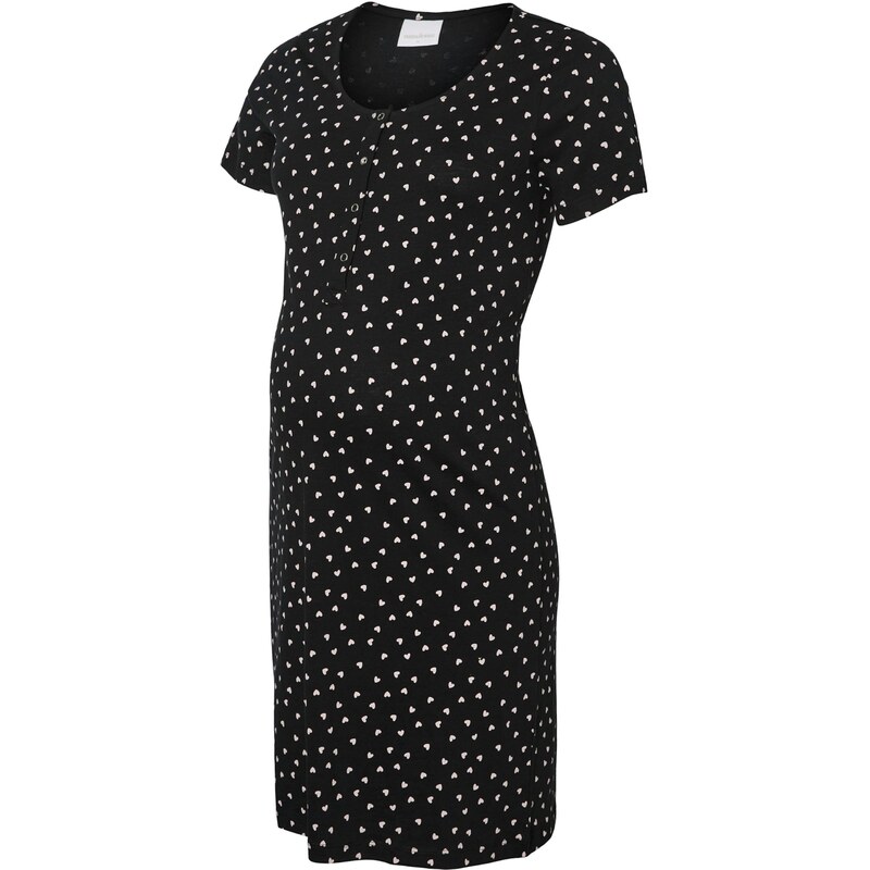 MAMALICIOUS Nočná košieľka čierna / biela 65415482