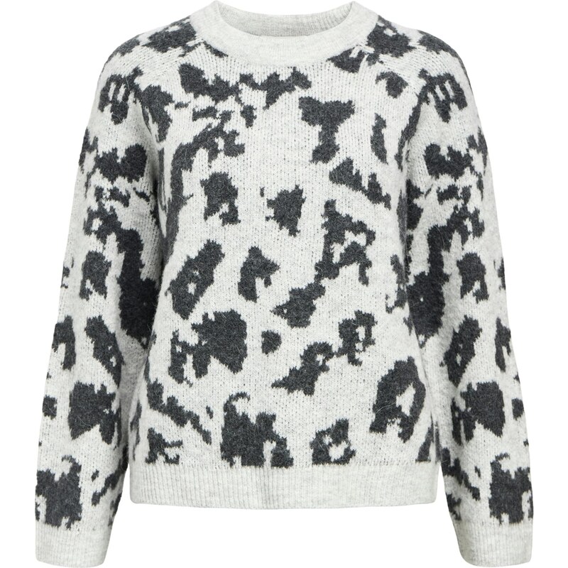 OBJECT Sveter OBJDiana svetlosivá / čierna 65664728