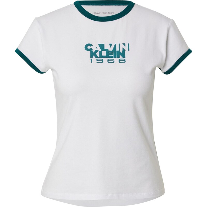 Calvin Klein Jeans Tričko 1968 jedľová / biela 65415609