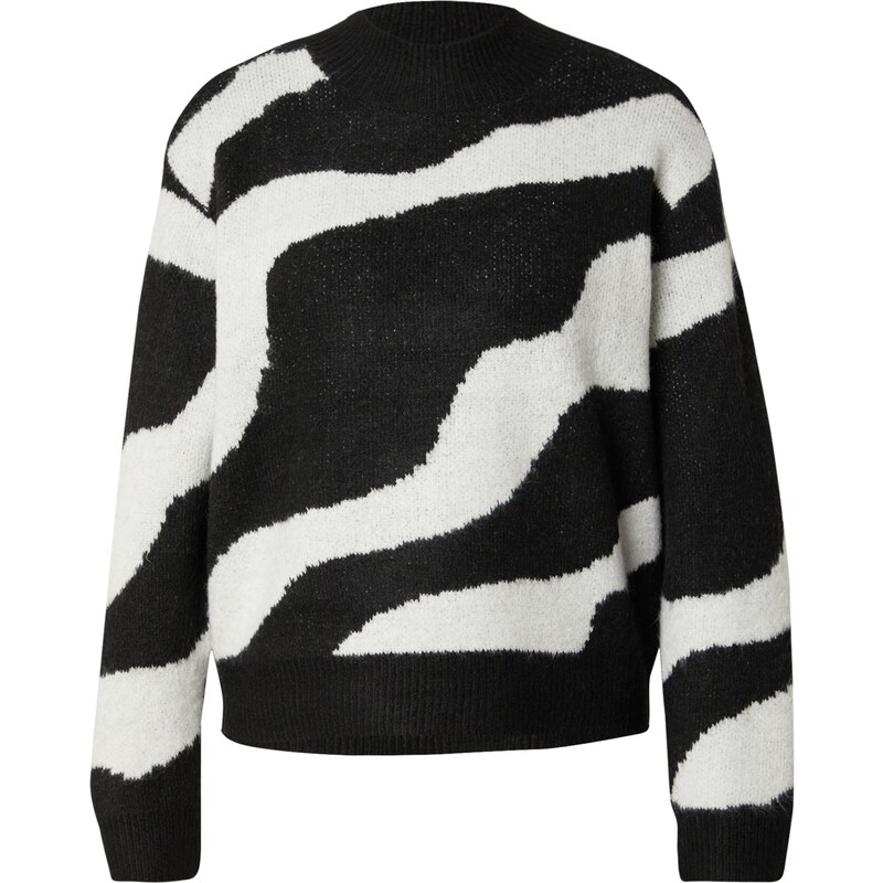 SAINT TROPEZ Sveter MallieSZ čierna / biela 65664799