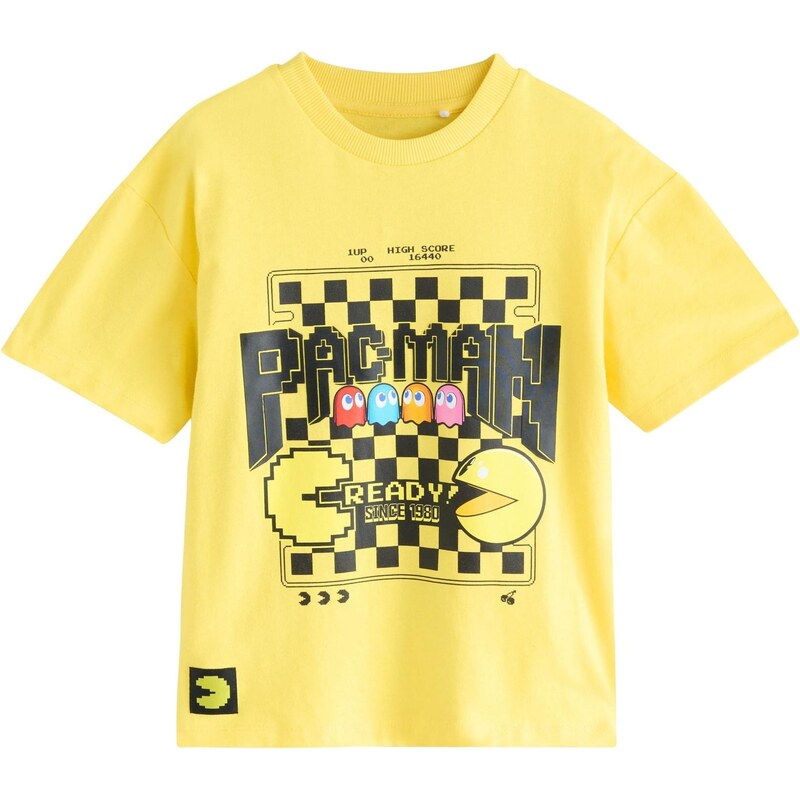 Next Tričko Pac Man azúrová / žltá / červená / čierna 65884459