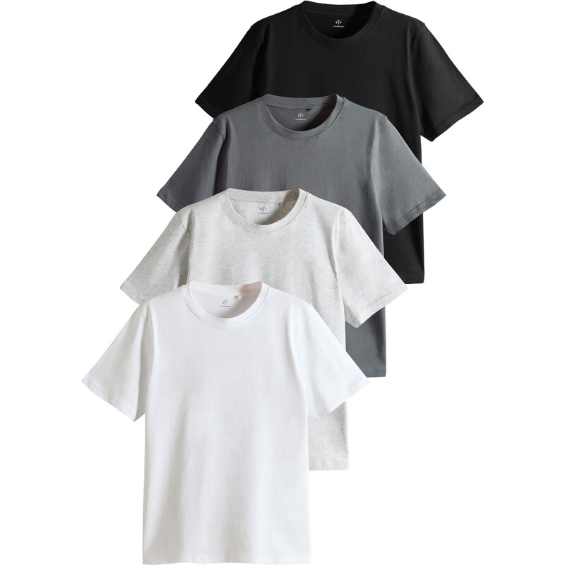 The Set Tričko sivá / sivá melírovaná / čierna / biela 65660335