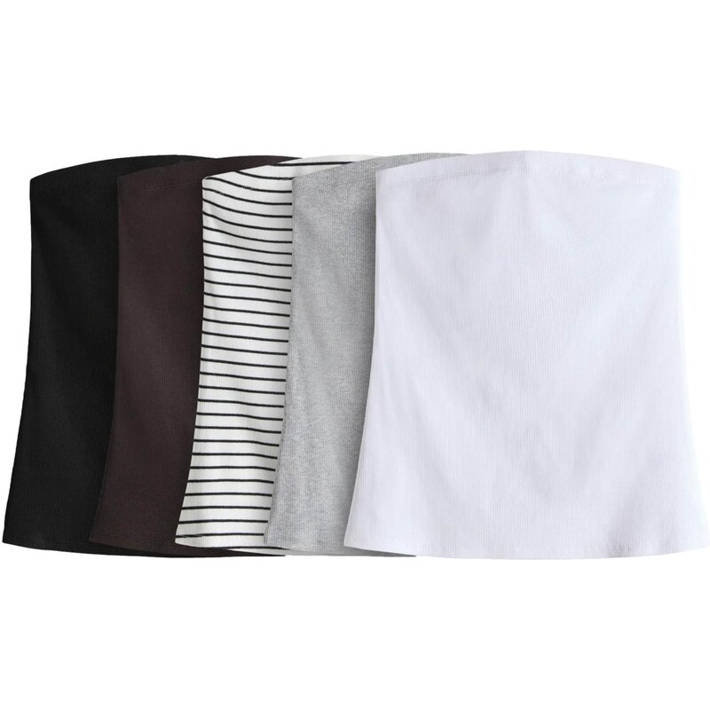 The Set Top čokoládová / svetlosivá / čierna / biela 65660348