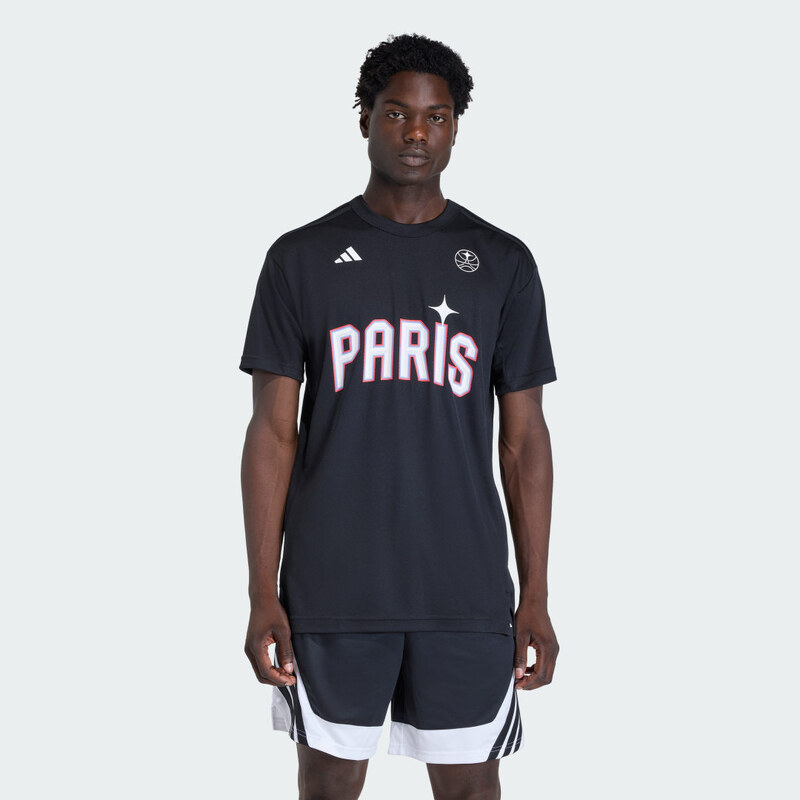Adidas PÁNSKY DRES PARIS BASKETBALL WARM UP SHORT SLEEVE 65818448