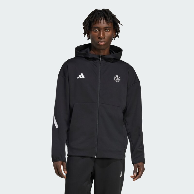 Adidas PÁNSKY TOP ARIS BASKETBALL TRAVEL Z.N.E. FULL ZIP HOODED 65416772