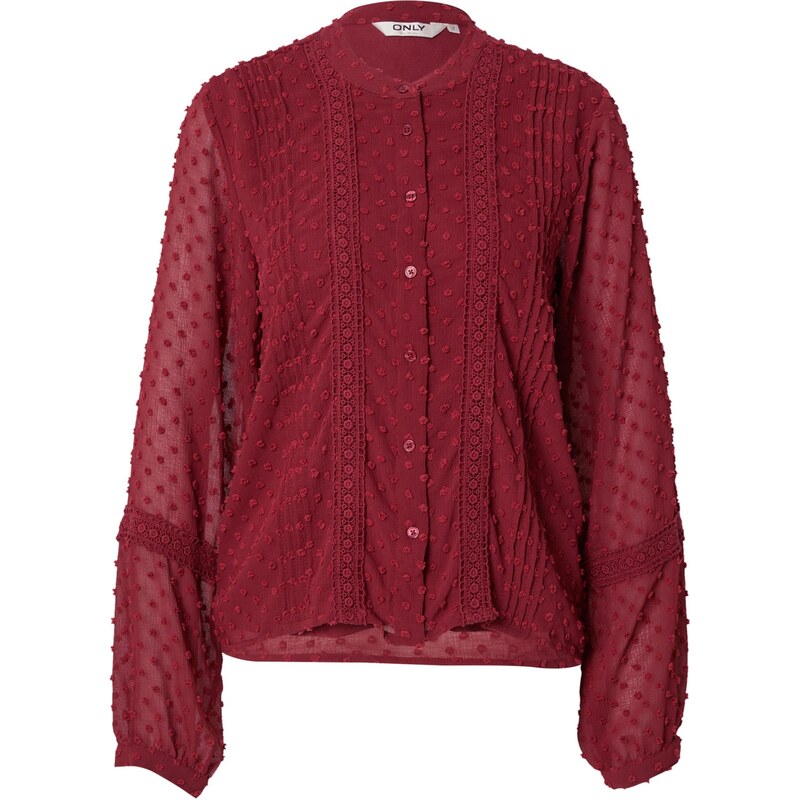 ONLY Blúzka ONLMELIA vínovo červená 65893672
